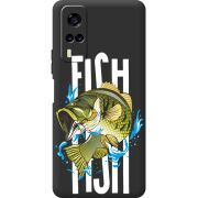 Черный чехол BoxFace Vivo Y53S Fish