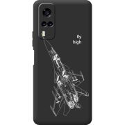 Черный чехол BoxFace Vivo Y53S Військовий літак