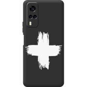 Черный чехол BoxFace Vivo Y53S Білий хрест ЗСУ