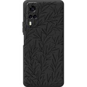 Черный чехол BoxFace Vivo Y53S Leaves