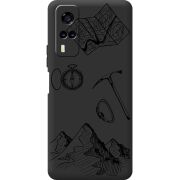 Черный чехол BoxFace Vivo Y53S Mountains