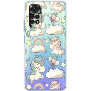Прозрачный чехол BoxFace Xiaomi Redmi Note 11 / Note 11S Global Version Unicorns