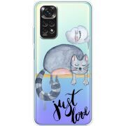 Прозрачный чехол BoxFace Xiaomi Redmi Note 11 / Note 11S Global Version Just Love