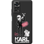 Черный чехол BoxFace Xiaomi Redmi Note 11 / Note 11S For Karl