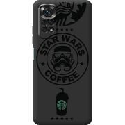 Черный чехол BoxFace Xiaomi Redmi Note 11 / Note 11S Dark Coffee
