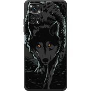 Черный чехол BoxFace Xiaomi Redmi Note 11 / Note 11S Wolf