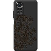 Черный чехол BoxFace Xiaomi Redmi Note 11 / Note 11S Chinese Dragon