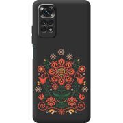 Черный чехол BoxFace Xiaomi Redmi Note 11 / Note 11S Ukrainian Ornament