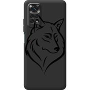 Черный чехол BoxFace Xiaomi Redmi Note 11 / Note 11S Wolf
