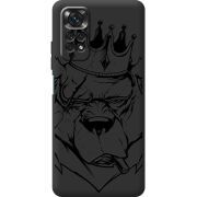Черный чехол BoxFace Xiaomi Redmi Note 11 / Note 11S Bear King