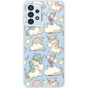 Прозрачный чехол BoxFace Samsung Galaxy A32 5G (A326) Unicorns