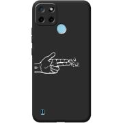 Черный чехол BoxFace Realme C21Y Pew Pew