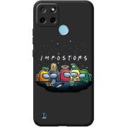 Черный чехол BoxFace Realme C25Y Among Us Impostors
