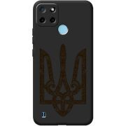 Черный чехол BoxFace Realme C25Y Ukrainian Trident