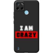 Черный чехол BoxFace Realme C25Y I'm Crazy