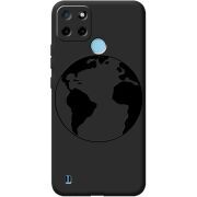 Черный чехол BoxFace Realme C25Y Earth