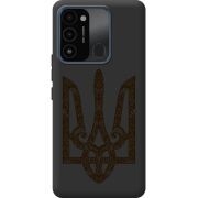 Черный чехол BoxFace Tecno Spark Go 2022 Ukrainian Trident