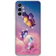 Чехол со стразами Samsung Galaxy M23 5G (M236)  Butterflies