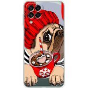Прозрачный чехол BoxFace Samsung Galaxy M33 5G (M336)  Winter Puggy