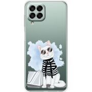 Прозрачный чехол BoxFace Samsung Galaxy M33 5G (M336)  Cat Style