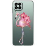 Прозрачный чехол BoxFace Samsung Galaxy M33 5G (M336)  Floral Flamingo