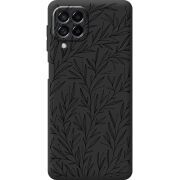 Черный чехол BoxFace Samsung Galaxy M53 5G (M536) Leaves