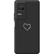 Черный чехол BoxFace Poco F4 My Heart