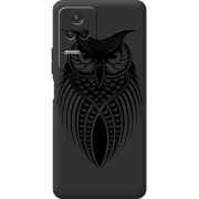 Черный чехол BoxFace Poco F4 Owl