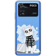 Прозрачный чехол BoxFace Xiaomi Poco M4 Pro 4G Cat Style
