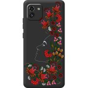 Черный чехол BoxFace Samsung Galaxy A03 (A035) 3D Ukrainian Muse