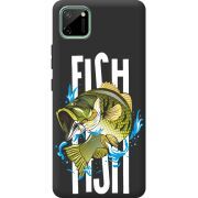 Черный чехол BoxFace Realme C11 Fish