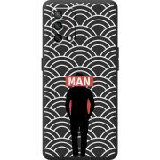 Черный чехол BoxFace OPPO A74 Man Pattern