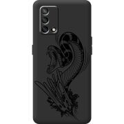 Черный чехол BoxFace OPPO A74 Snake