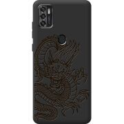 Черный чехол BoxFace ZTE Blade A7S 2020 Chinese Dragon