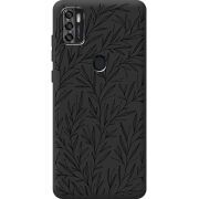 Черный чехол BoxFace ZTE Blade A7S 2020 Leaves