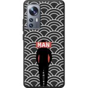 Черный чехол BoxFace Xiaomi 12 / 12X Man Pattern
