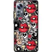 Черный чехол BoxFace Xiaomi 12 / 12X Rock Graffiti