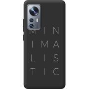 Черный чехол BoxFace Xiaomi 12 / 12X Minimalistic