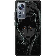 Черный чехол BoxFace Xiaomi 12 / 12X Wolf