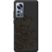 Черный чехол BoxFace Xiaomi 12 / 12X Chinese Dragon