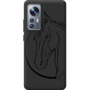Черный чехол BoxFace Xiaomi 12 / 12X Horse