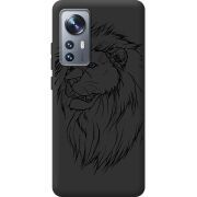 Черный чехол BoxFace Xiaomi 12 / 12X Lion