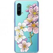 Прозрачный чехол BoxFace OnePlus Nord CE 5G Cherry Blossom