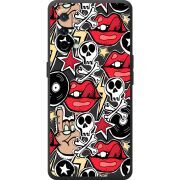 Черный чехол BoxFace OnePlus Nord CE 5G Rock Graffiti