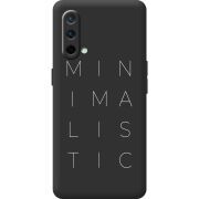 Черный чехол BoxFace OnePlus Nord CE 5G Minimalistic