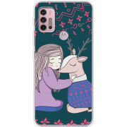 Чехол BoxFace Motorola G10 Girl and deer