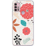 Чехол BoxFace Motorola G10 Line Flowers