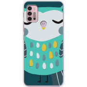 Чехол BoxFace Motorola G10 Green Owl
