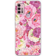 Чехол BoxFace Motorola G10 Pink Peonies