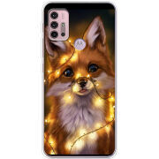 Чехол BoxFace Motorola G10 Різдвяна лисичка